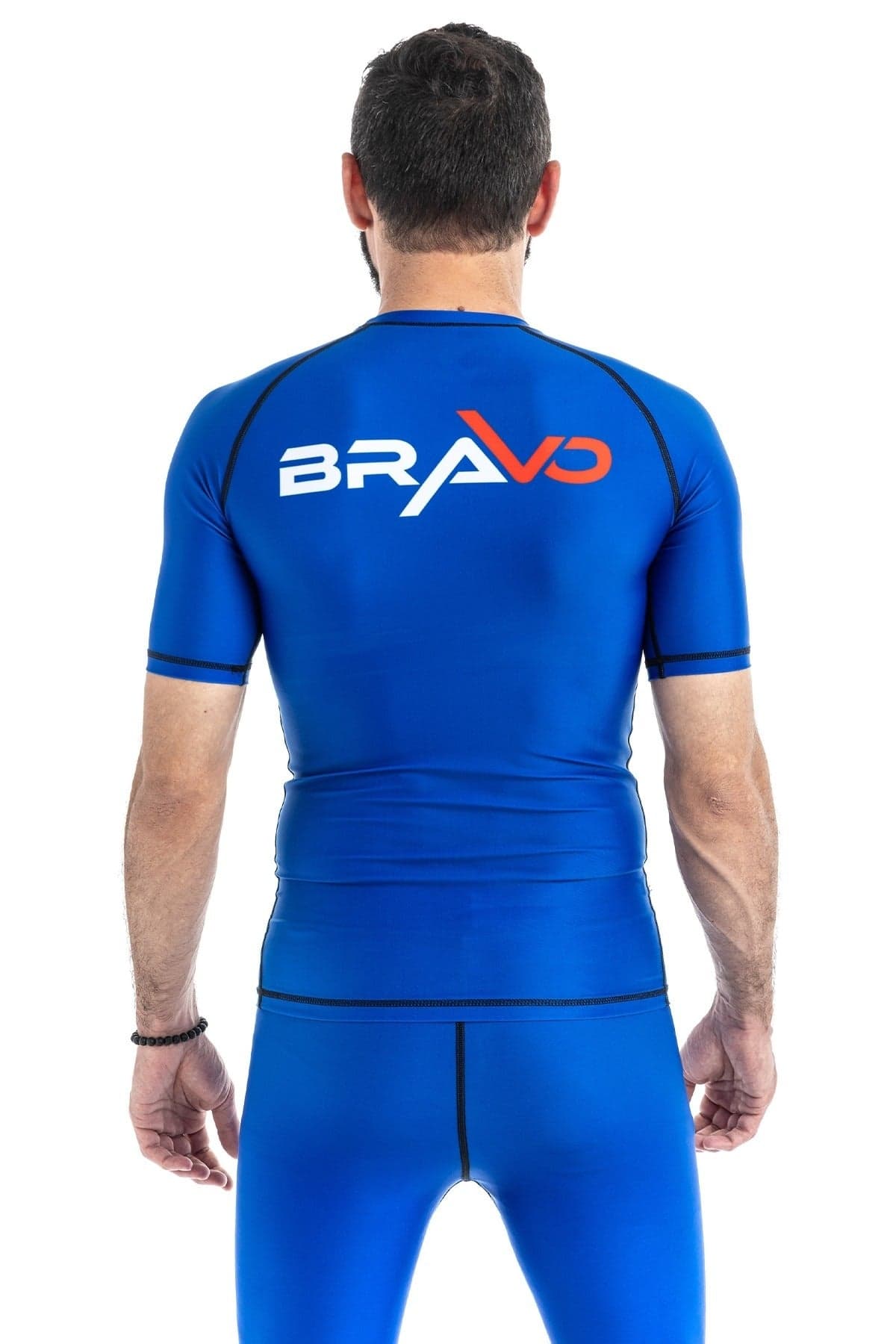 Blue short sleeve Rash Guard, image 4