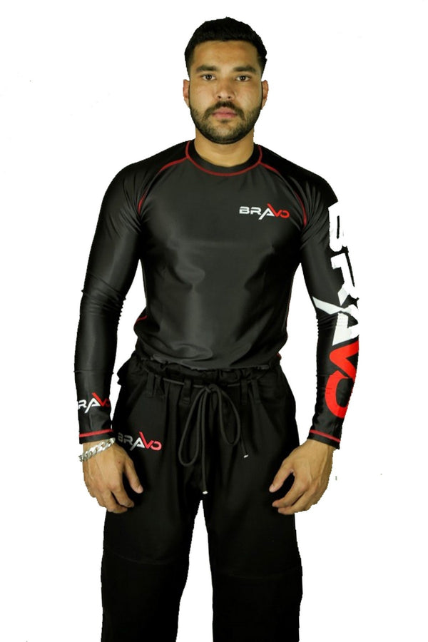 Black Long Sleeve Rash Guard