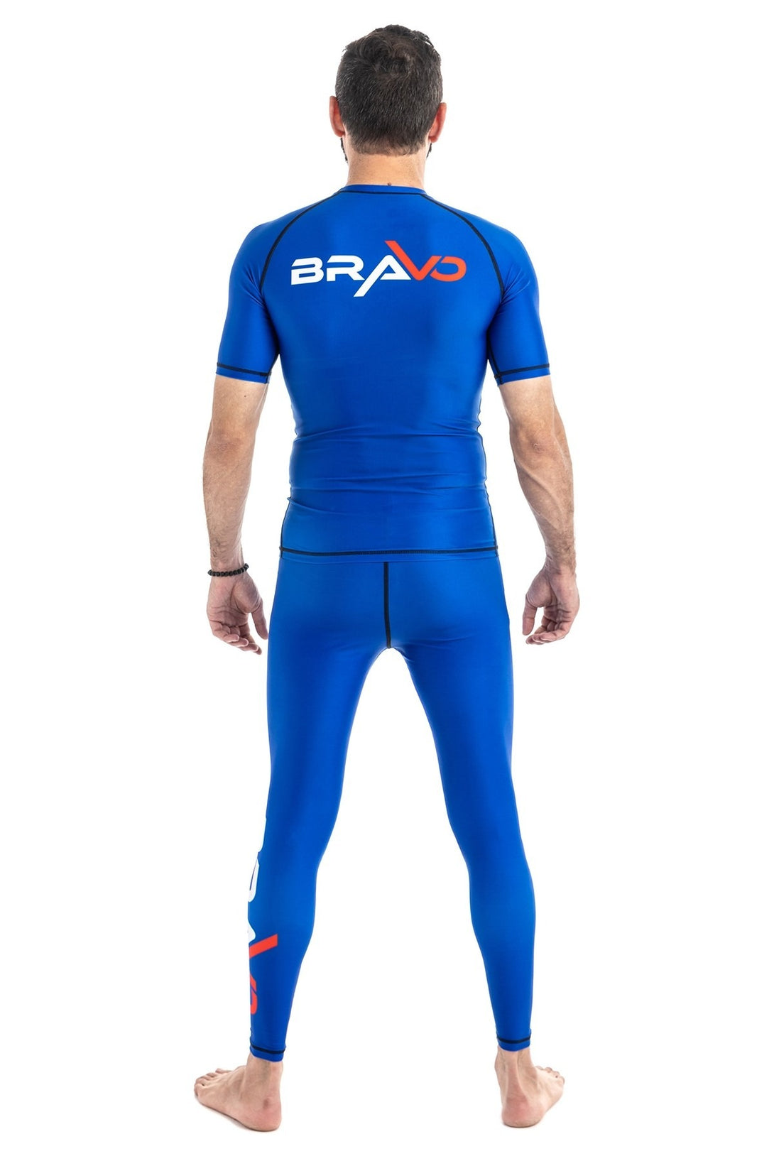 Blue short sleeve Rash Guard