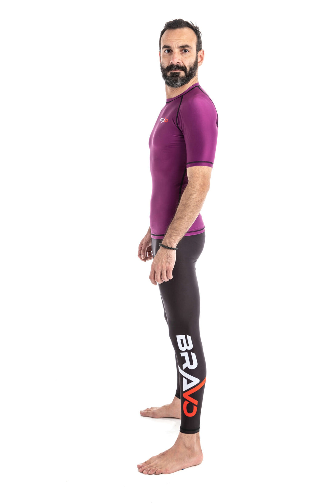 Purple Short Sleeve Rash Guard