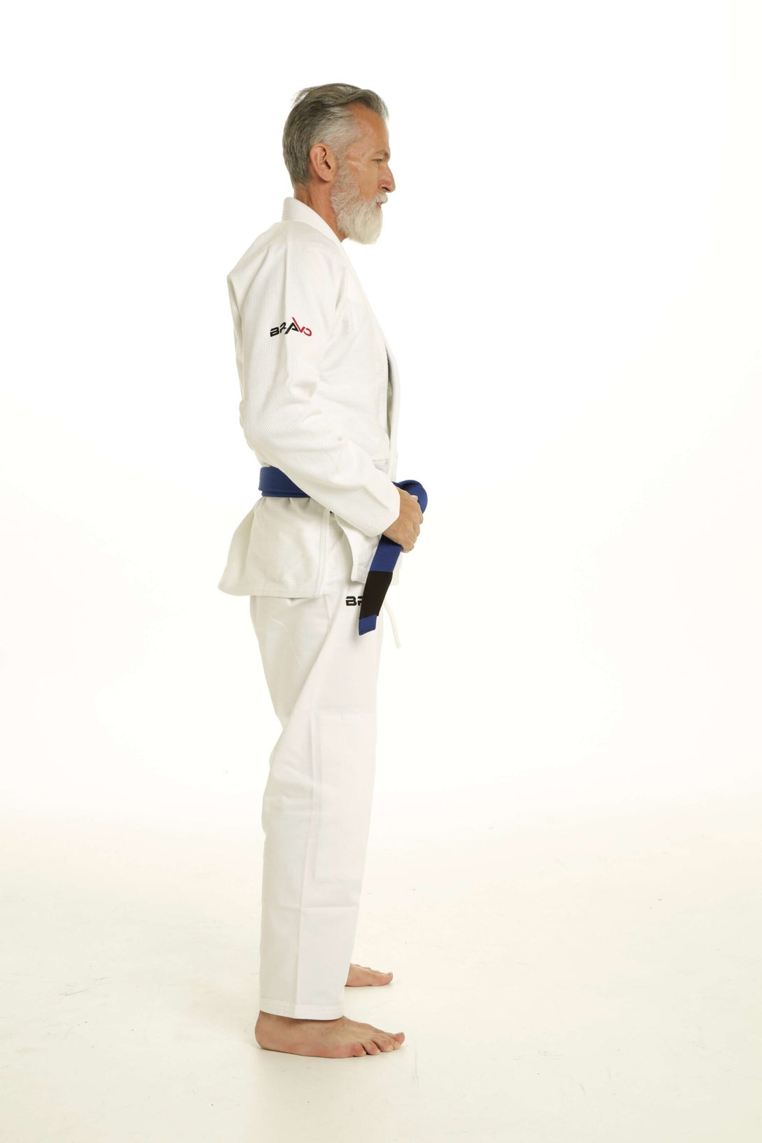 White gi Side view