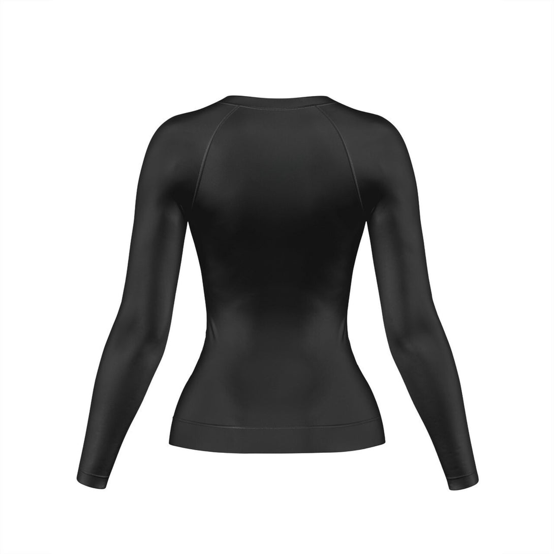 Womens Black Long sleeve Rash Guard